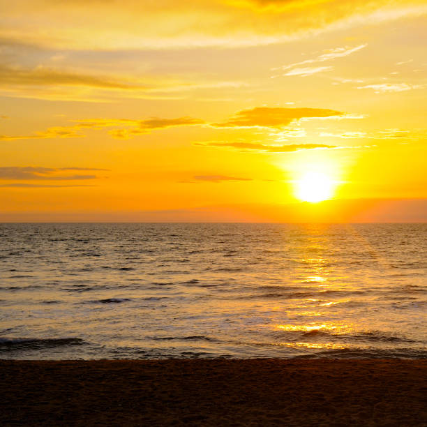 istock Sea and bright sunset. Concept - travel. 2184794646