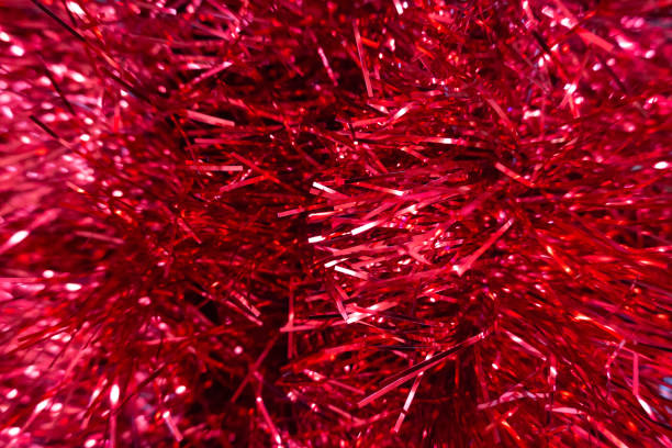 Each strand seems to sparkle, creating an atmosphere of coziness and celebration, where joy and anticipation of the holiday can be felt.