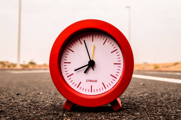 3D illustration of a clock along with the script Donât Waste Time on Things You Canât Control