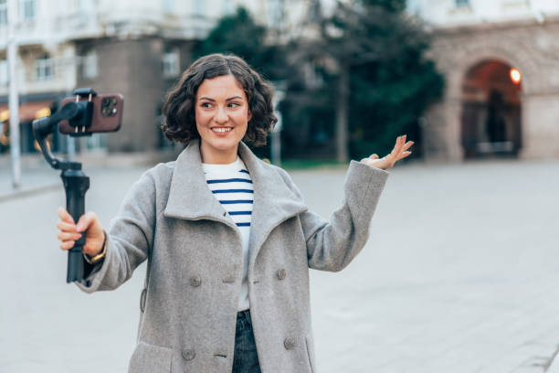 istock Female Influencer making video content for her vlog 2184805724