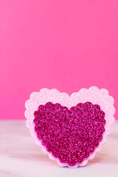 istock heart glitter sticker isolated, valentines day concept 2184806531