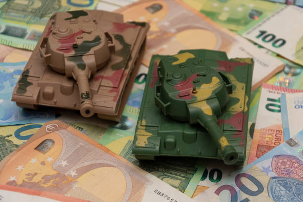istock Tanks are on euro bills. 2184815219