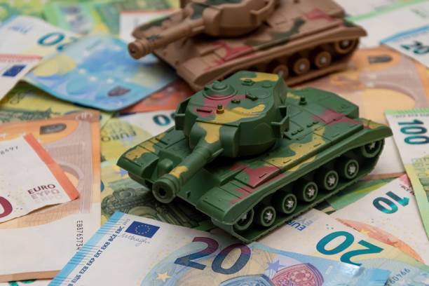 istock Tanks are on euro bills. 2184815223