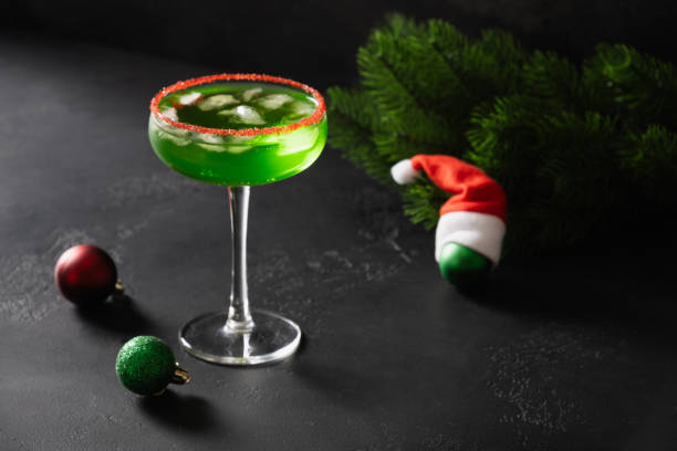 istock Xmas Green Punch. Close up. Copy space. 2184817587