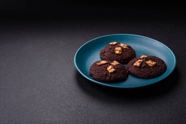 istock Sweet chocolate cookies made at home 2184818038