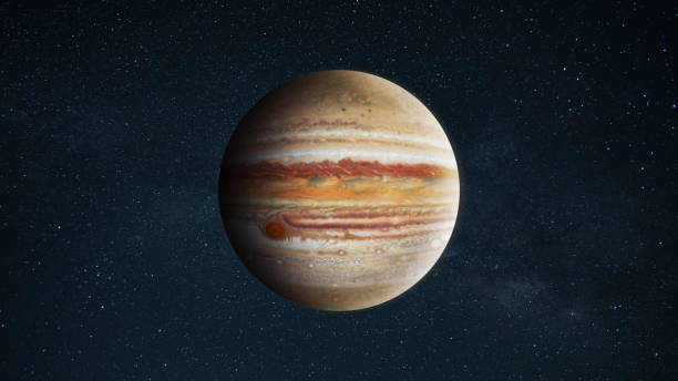 istock Beautiful gas planet Jupiter in starry space. 2184818119