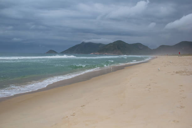 istock Cloudy afternoon at Grumari Beach -  Rio de Janeiro, Brazil 2184819167