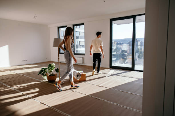 istock Unpacking time in new modern home 2184824696
