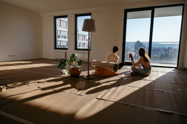 Shared moments over coffee in  the new place