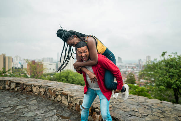 istock Couple doing piggyback in Cali, Colombia 2184828150