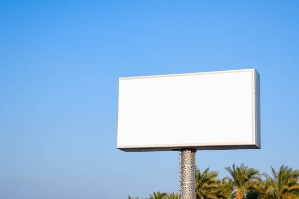 istock a large billboard with the sky in the background and palm trees below 2184828166