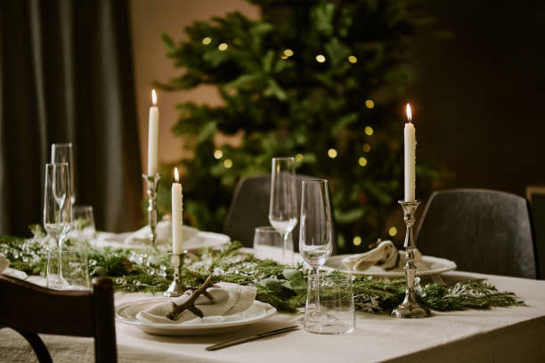 istock Dining Room Decorated for X-mas Party 2184828867