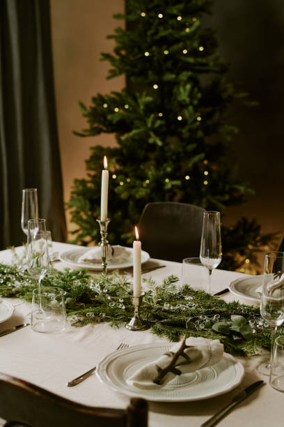 istock Dining Room Prepared for Christmas Eve 2184828887