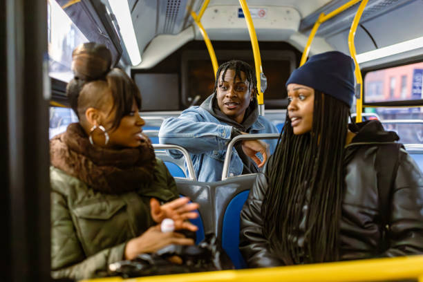 istock Friends Talking on a Bus During Daytime 2184841933