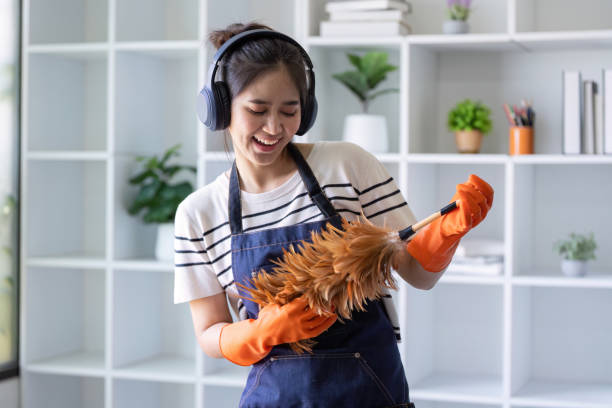 istock Smiling Cleaning Staff Ready for Duty Professional Home Cleaning Concept 2184852793