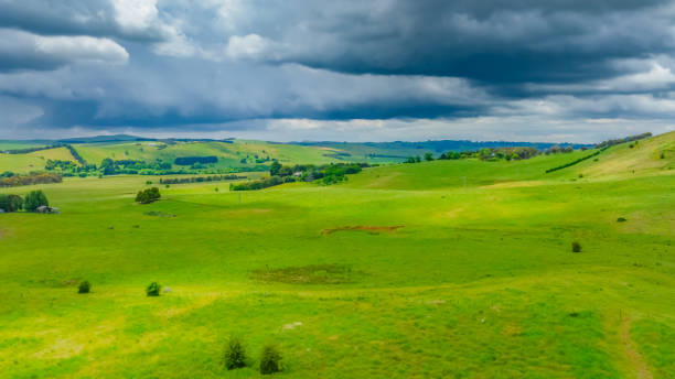 istock Stormy skies over the rural countryside 2184875364