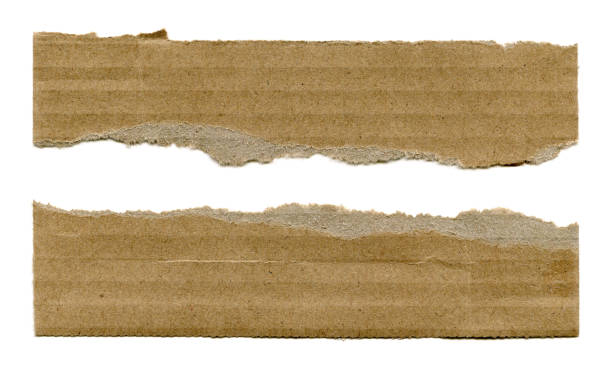 istock Old brown cardboard paper texture background isolated 2184877104