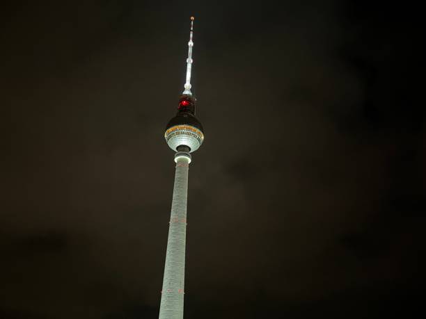 istock TV tower at Alex illuminated at night 2184886174