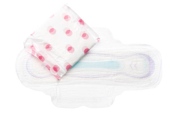 istock Women hygienic pads isolated on white background 2184890400