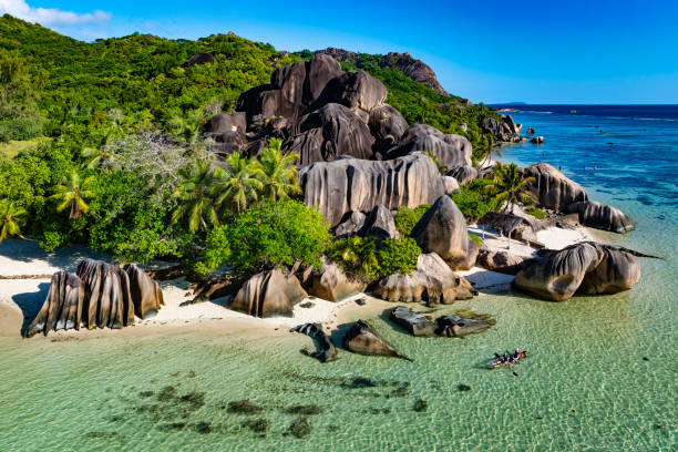 istock Crystal Kayak at Anse Source d'Argent, La Digue, Seychelles 2184891284