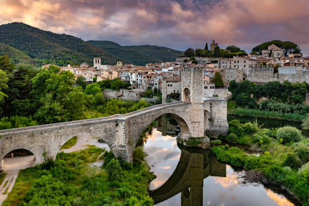 istock Besalu Village at Sunset, Spain 2184891597