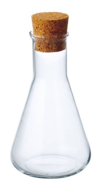 istock Glass bottle for oil isolated on white 2184893506
