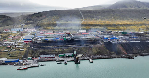 istock Barentsburg in Svalbard showing mining operations and Arctic landscape in cool weather 2184893646