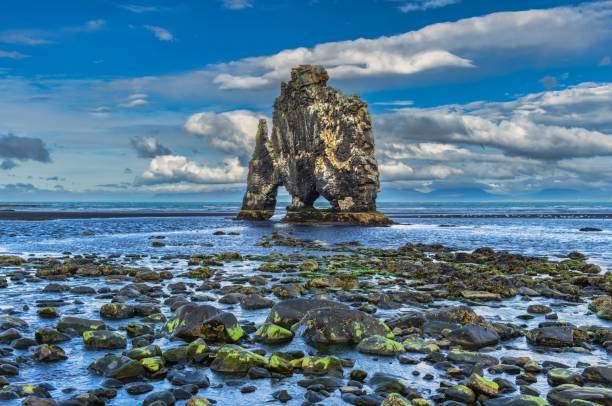 istock Rock formation in Iceland under a blue sky 2184900298