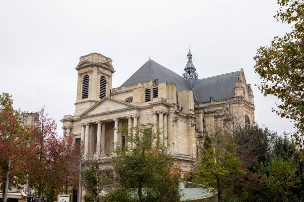 The west facade of Saint-Eustache Church situated near Les Halles