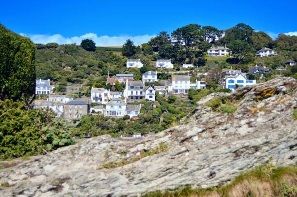 istock Cliff with Houses in Polperro 2184905937