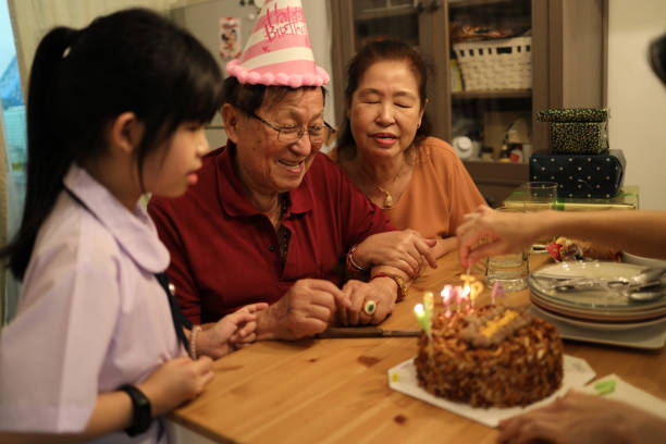 istock Grand father Birthday Time 2184911872
