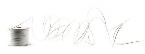 istock White paper covered craft wire isolated on white background. 2184922123