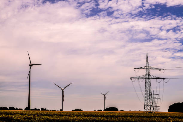 istock A field with a few wind turbines and a power line 2184933851