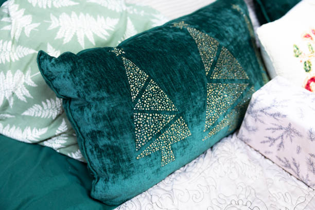istock Christmas cushion home  decoration 2184945929