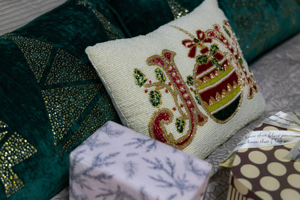 istock Christmas cushion home  decoration 2184946609