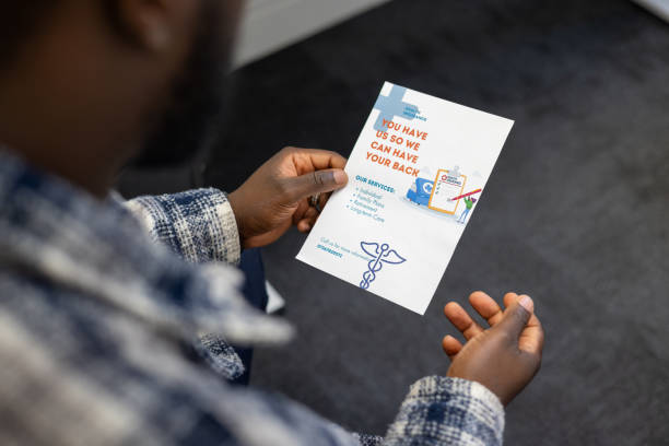 Patient Holding Healthcare Leaflet