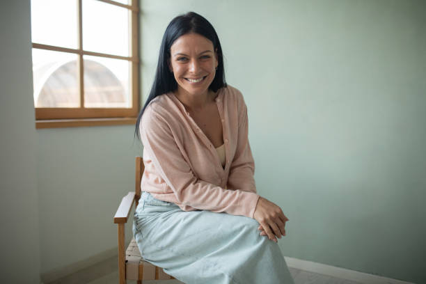 istock Happy smiling woman 2184954541