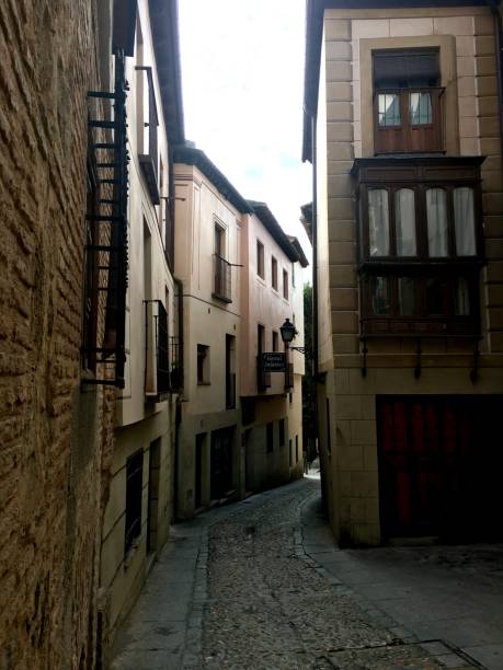 istock Narrow road and architecture 2184955102