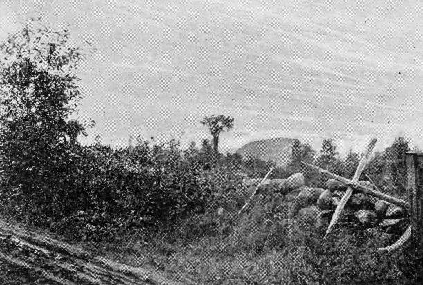 istock Antique image of Worcester and surroundings, Massachusetts: Road to Tully Mountain 2184957005