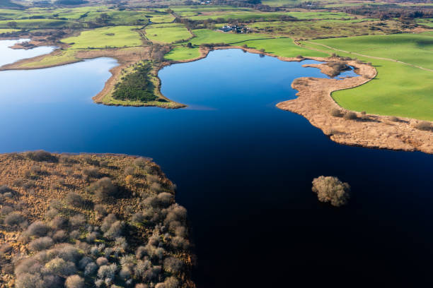 istock High angle view of a loch in Scotland 2184958783