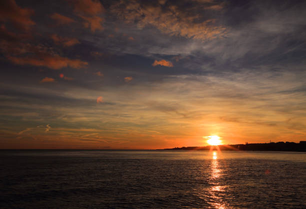istock Sunset over the Atlantic Ocean, Oeiras, Portugal. 2184963173