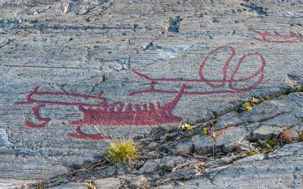 istock Bronze age rock carvings in Sweden 2184964375