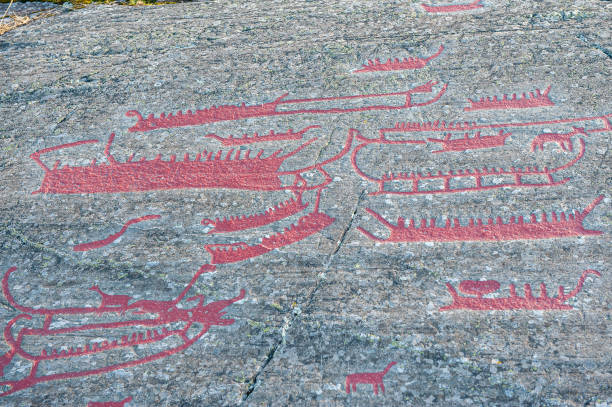 istock Bronze age rock carvings in Sweden 2184964405