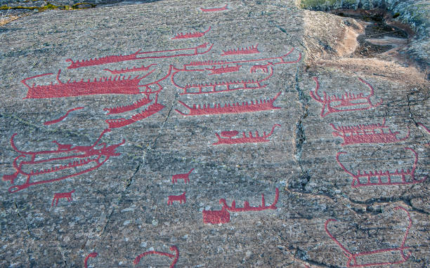 istock Bronze age rock carvings in Sweden 2184964435