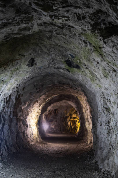 istock A tunnel in a cave or mine 2184964488