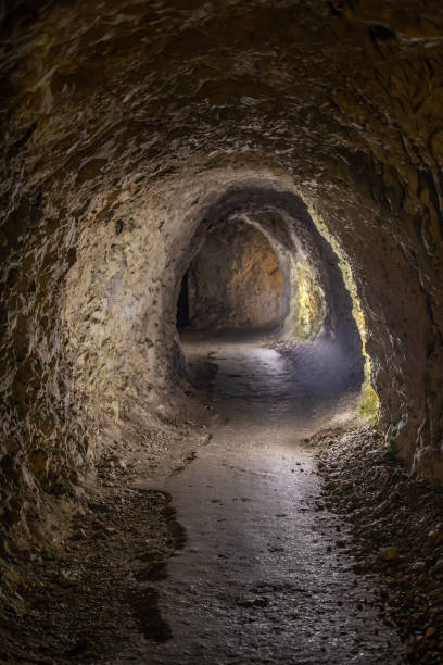 istock A tunnel in a cave or mine 2184964633
