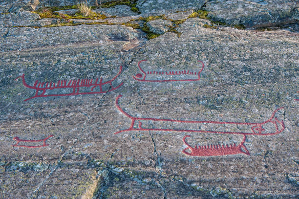 istock Bronze age rock carvings in Sweden 2184964785