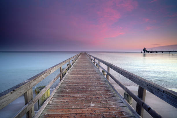 istock long wooden pier over Baltic Sea 2184967762