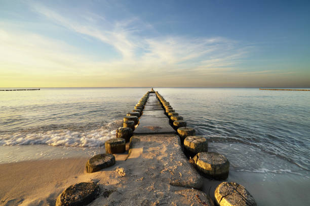 istock wooden boardwalk on a Baltic Sea beach 2184967784