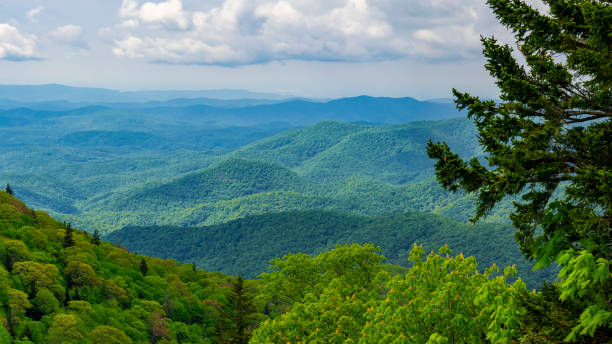 istock Along Blue Ridge Parkway: Devils Courthouse Overlook, North Carolina 2184970325